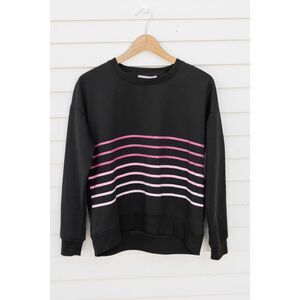 Philosophy Wavy Gradient Stripe Crewneck Sweatshirt Women's S
